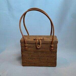 Urban Outfitters Rattan Top Handle Bag